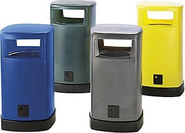 Immagine prodotto kaiserkraft Cestino di plastica per esterni (80 l)