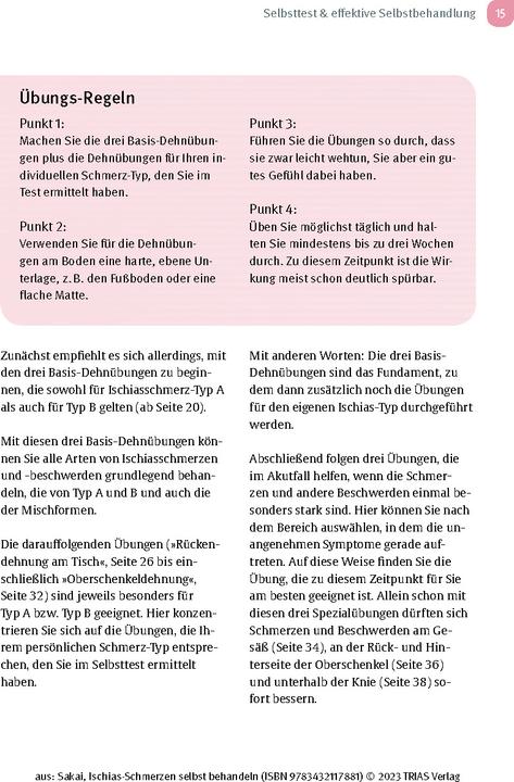 Immagine prodotto Ischias-Schmerzen selbst behandeln (Tedesco, Shintaro Sakai, Birgit Quitterer, 2023)