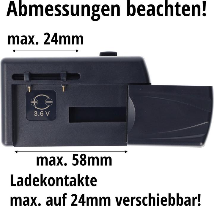 Produktbild AccuCell Universal Ladegerät für viele Handy Akku (Ladegerät inkl. Akku)