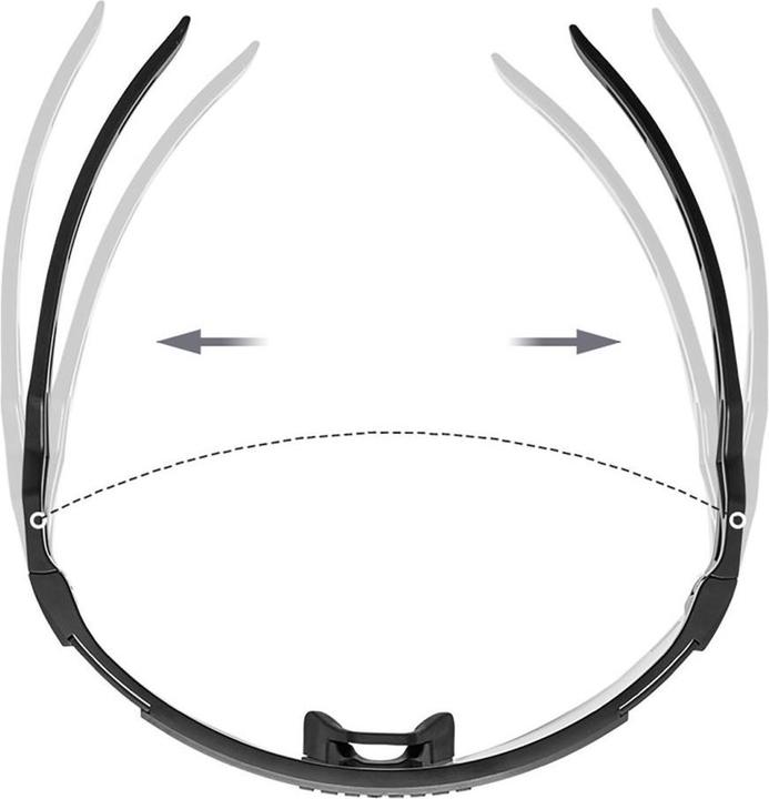 Immagine prodotto Rockbros Occhiali da ciclismo polarizzati con protezione UV e inserto correttivo - Bianco (Nero)