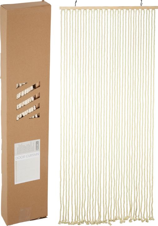 Ambiance Technology Deurgordijn 90x200 cm van wit touw (90 x 200 cm)