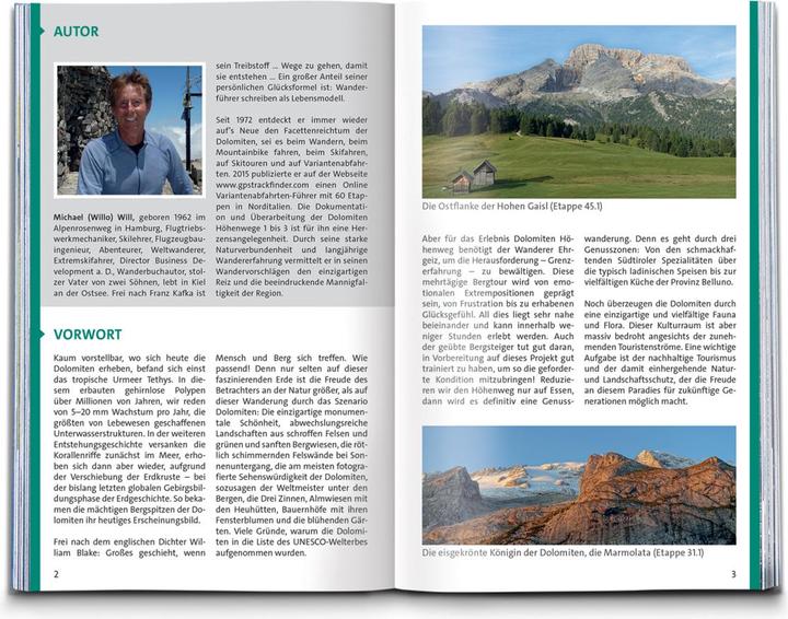 Immagine prodotto Wanderführer Dolomiten Höhenweg 1 bis 3 (Tedesco, Michael Will, 2021)