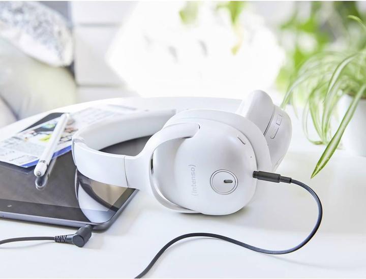 Actual product image Intenso O400HA over-ear headphones - Hybrid Active Noise Cancelling, up to 75 hours runtime and B (ANC, 75 h, Wireless)