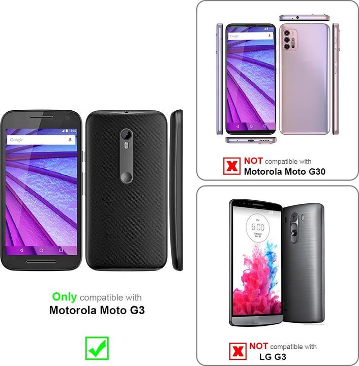 Actual product image Cadorabo Chain case for Motorola MOTO G3 necklace cover adjustable