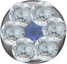 Actual product image Studex Sensitive Stud Earrings Mini Daisy Crystal Sapphire (Stainless steel)