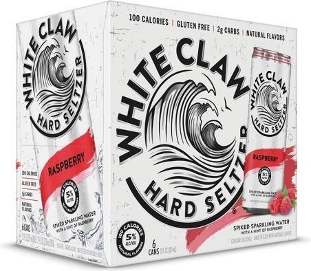 White Claw HARD SELTZER Raspberry can box 24 x 355 ml / 5 % USA (24 x 35.5 cl)
