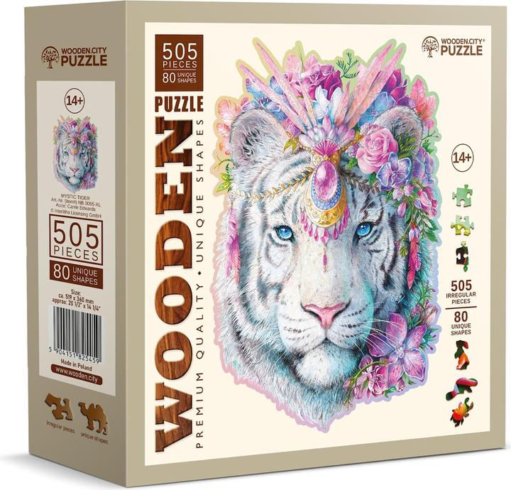 WoodenCity Puzzle in legno XL Mystic Tiger (505 pezzi)