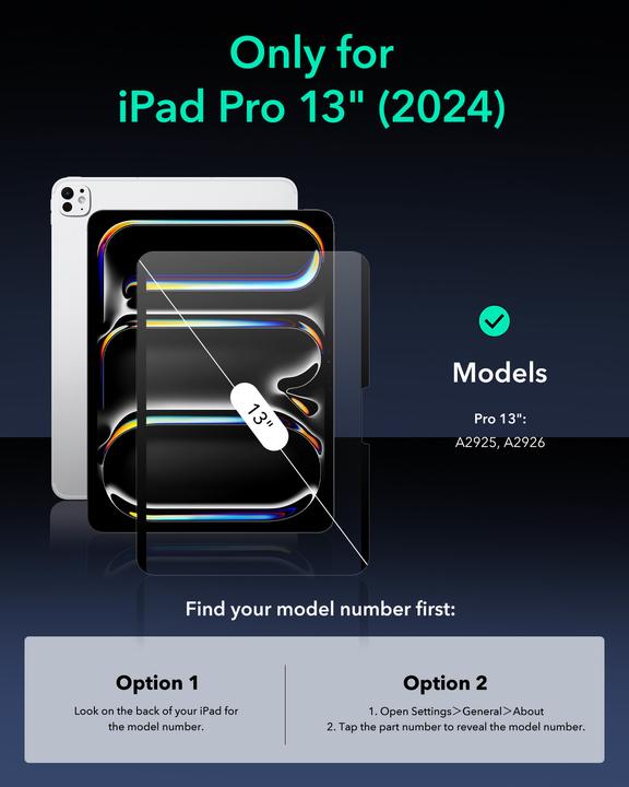 Image du produit ESR Paper-Feel Magnetic Screen (1 pièce(s), iPad Pro 13 2024 (M4))
