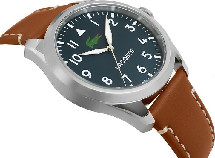 Actual product image Lacoste 2011301 Adventurer men's watch 42mm 5ATM (Analogue wristwatch, 42 mm)