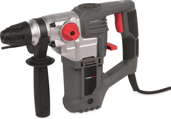 Powerplus POWE10060 Hammer drill - 900W - 4J - SDS-Plus - Incl. Storage case and 7 accessories (Electrical connection)
