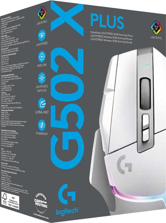 Actual product image Logitech G G502 X Plus (Wireless)