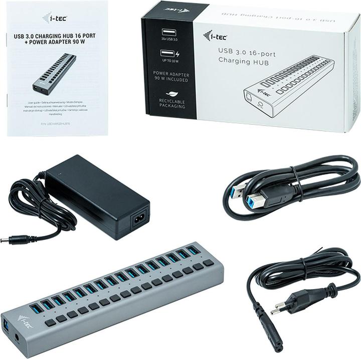 Image du produit i-tec Hub (USB-B, 16 Ports)