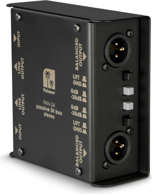 Image du produit Palmer Audio Boîte de direct passive 2 canaux Pro PAN (Boîte de DI)