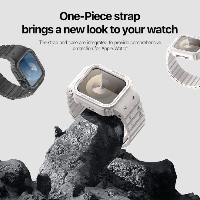 Produktbild Dux Ducis OA Armband Apple Watch 38mm/40mm/41mm - Weiss (38 mm, 40 mm, 41 mm, Silikon, Apple Watch Series 2, Apple Watch Series 1, Apple Watch Series 3, Apple Watch Series 4, Apple Watch Series 5, Apple Watch Series 6, Apple Watch Series 7, Apple Watch Series 8, Apple Watch Series 9, Apple Watch SE)