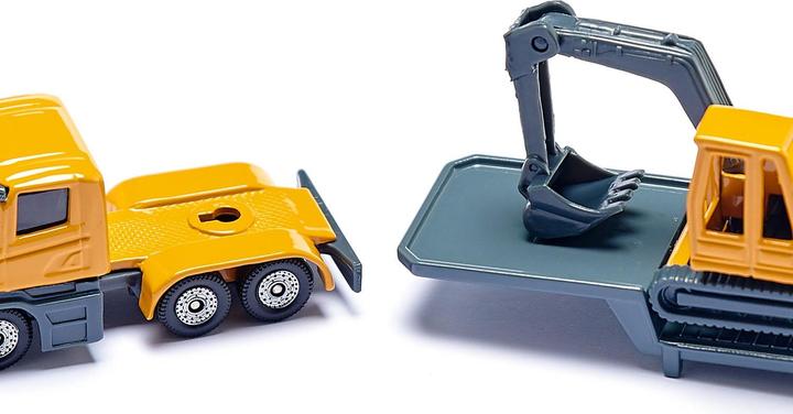 Produktbild Siku 1611 low Loader mit Bagger 1: 64