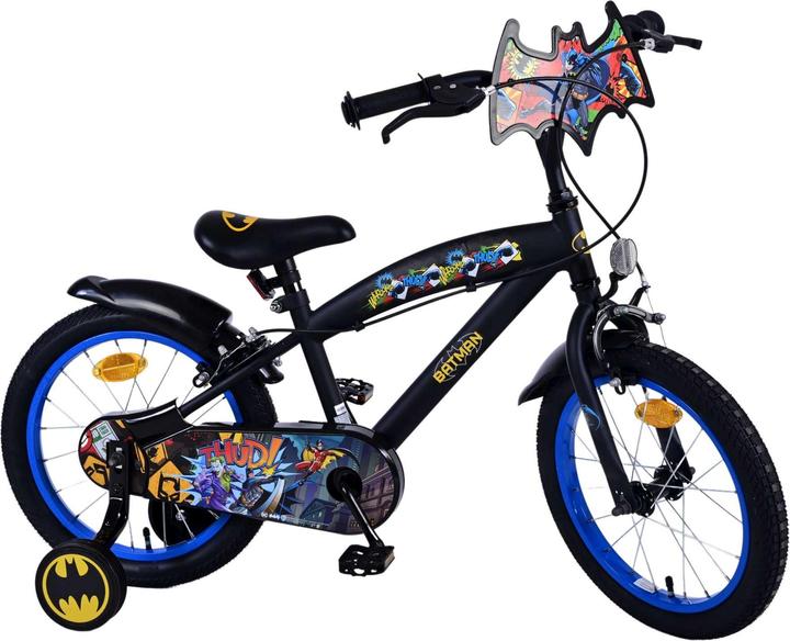Actual product image Batman 16 inch children's bike black - safety, comfort and fun all in one!