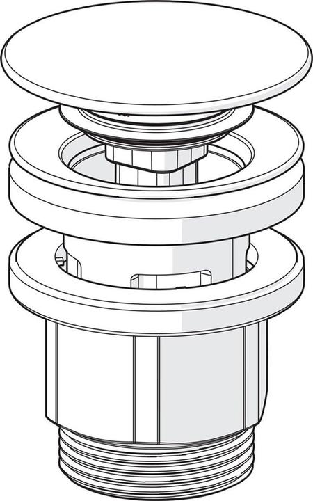 Produktbild Oras Push open Bodenventil - mit Push open und festem Ablauf