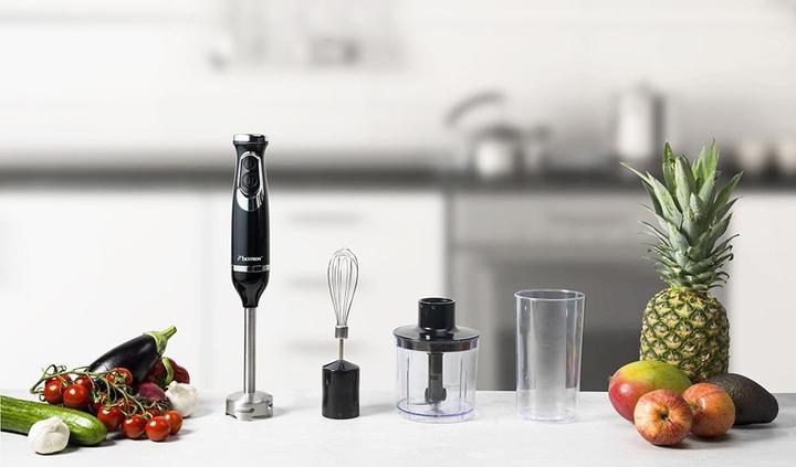 Actual product image Bestron Stainless steel hand blender set