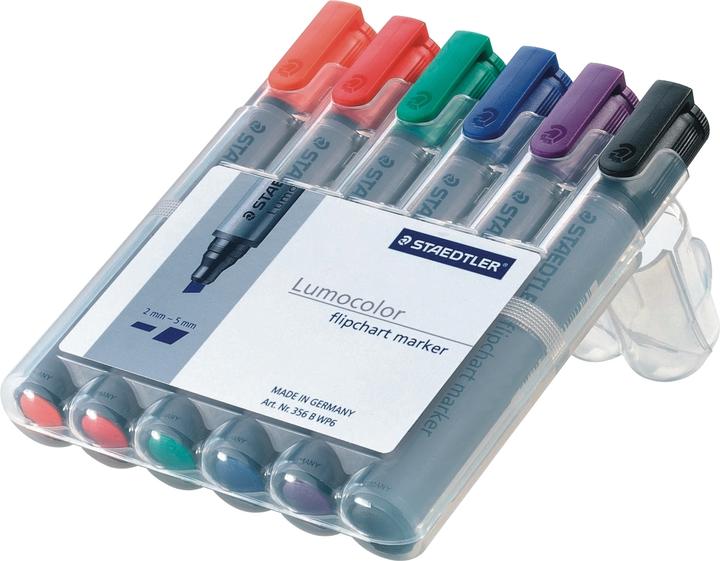 Produktbild Staedtler Flipchartmarker Lumocolor (Grey, 5 mm, 6 x)