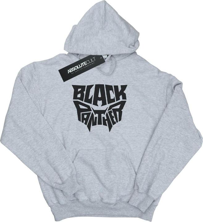 Actual product image Mens Black Panther Worded Emblem Hoodie (M)