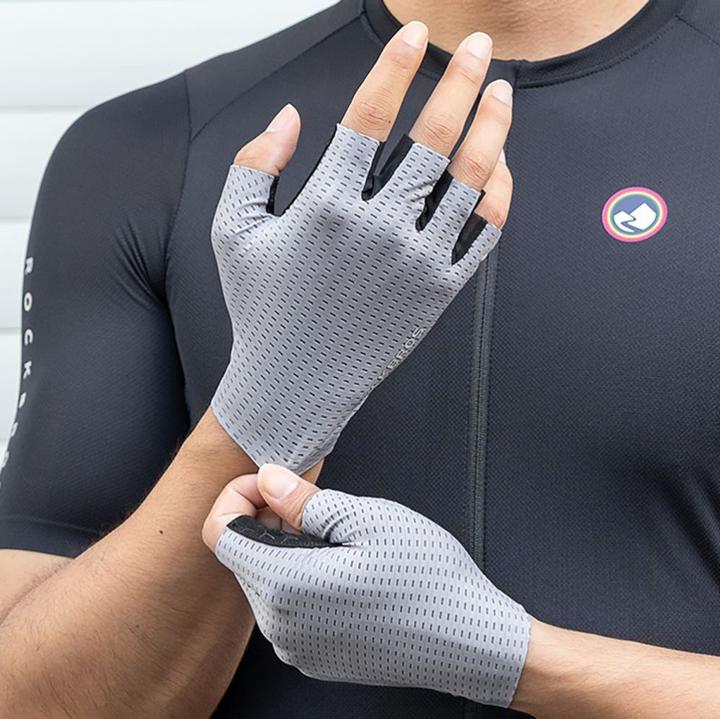 Produktbild Rockbros Breathable Short Finger Cycling Gloves, Size: XXL - Gray (XXL)