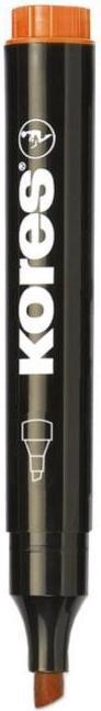 Image du produit Kores Marqueur permanent "K MARKER", pointe biseautée, orange (Orange, 5 mm, 12 x)