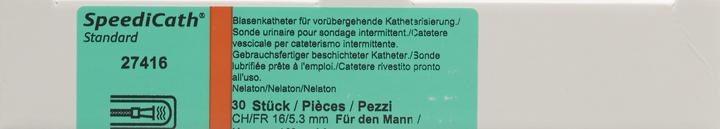 Produktbild Coloplast SpeediCath 1x Katheter CH16 40cm Mann Nelaton 30 Btl