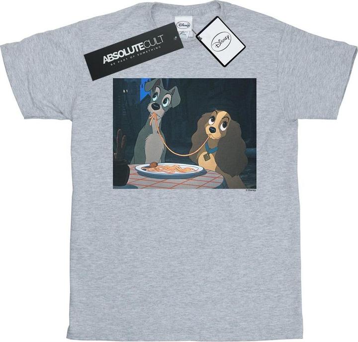 Immagine prodotto Disney Lady And The Tramp Spaghetti Slurp Maglietta Ampia Donna (XXL)
