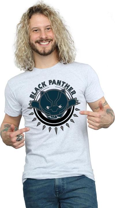 Immagine prodotto Kawaii Black Panther Pounce Maglietta Uomo (M)