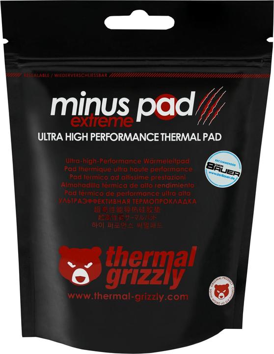 Image du produit Thermal Grizzly Minus Pad Extreme - 120 × 20 × 3 mm (3 mm, 8 W/m K)