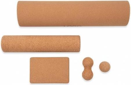 Produktbild Geschenkidee Yoga & Pilates Set aus Kork 6-teilig, mit Sporttasche
