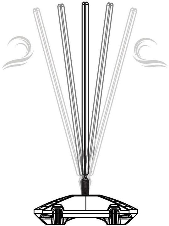 Produktbild Update Displays Kundenstopper WindPro Lite silber DIN A1 2 Fächer
