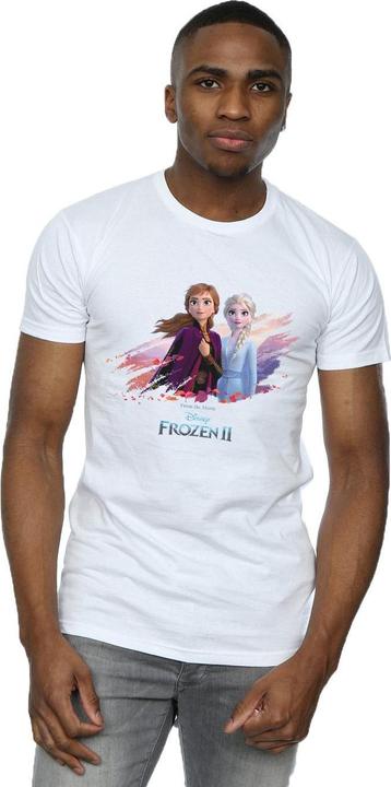 Actual product image Disney Mens Frozen 2 Elsa And Anna Nature Is Beautiful T-Shirt (M)