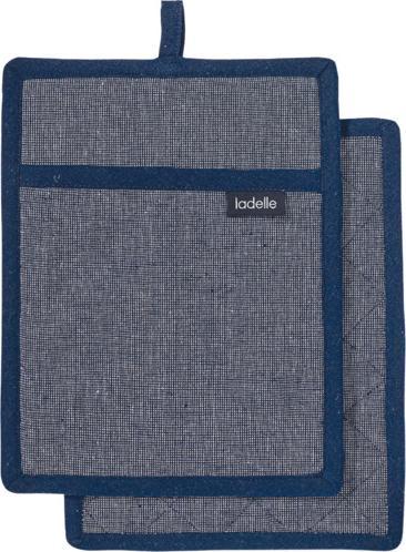 Image du produit Ladelle Lot de 2 maniques recyclées Eco Navy 19 x 24 cm (Coton recyclé & polyester)
