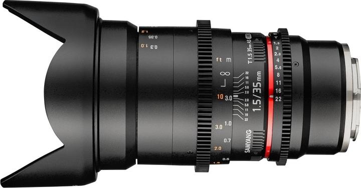 Image du produit Samyang 35mm T1.5 VDSLR II MFT (Micro Four Thirds, Plein format, APS-C / DX)