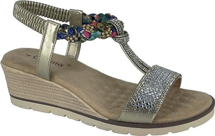 Cipriata Sandalen Gilda Mit Strass besetzt