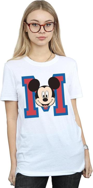 Immagine prodotto Disney Femme/Ladies M Mickey Mouse Cotton Boyfriend T-Shirt (M)