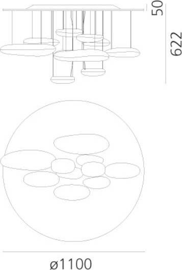 Produktbild Artemide Mercury Ceiling (2893 lm)