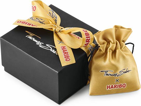 Immagine prodotto Thomas Sabo Bracciale di perle con orsetti in oro nero (19 cm, Argento 925)