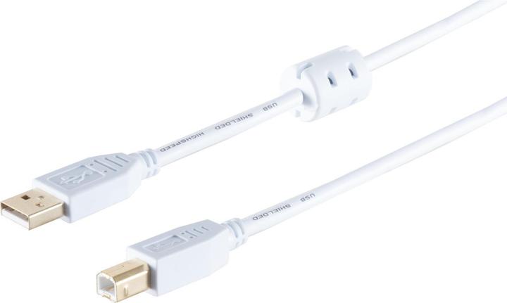 Immagine prodotto Shiverpeaks S/CONN massima connettività Cavo USB High Speed 2.0 con ferrite, spina A/B, contatti placcati oro, U (1.80 m, USB 2.0)