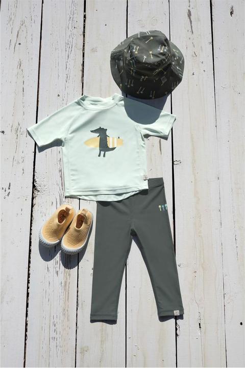 Actual product image Lässig Badehose Kinder Lang (UV-Schutz) deep olive (80)