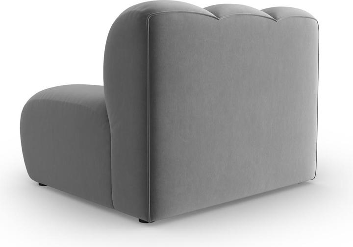 Actual product image Micadoni Velvet Modul Armless, "Lupine", 1 Seat, 92x95x70Made in Europe (2 person sofa, 3-seater, 4-seater)
