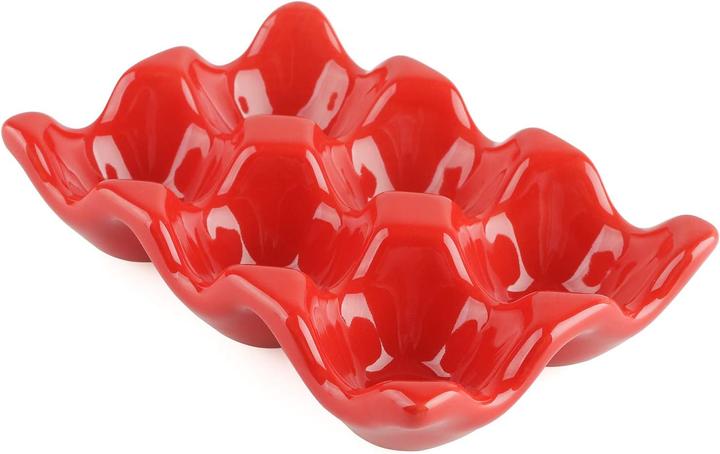Immagine prodotto Homerely Elegante portauovo in ceramica con 6 scomparti (1 x)
