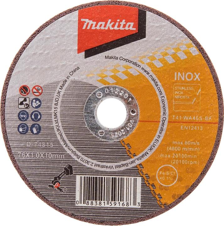 Immagine prodotto Makita MOLA DA TAGLIO 76X1.0MM INOSSIDABILE 5PZ