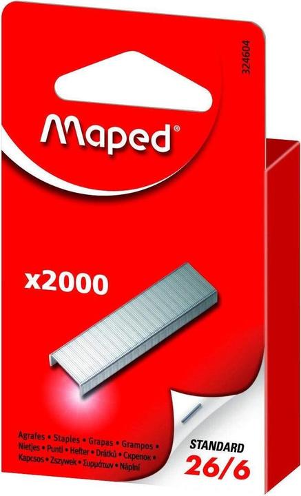 Produktbild Maped Heftklammern 26/6 (2000 x)