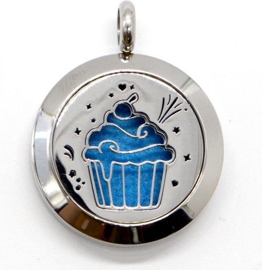 Actual product image Zen Arôme Fragrance jewellery necklace with pendant No.55 for essential oil, perfume (Stainless steel, Leather)