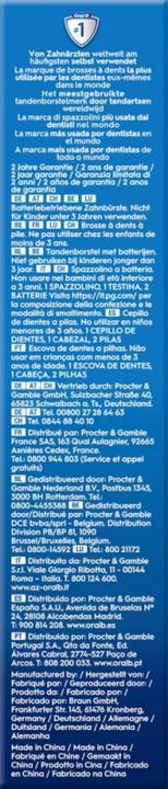 Produktbild Oral-B Pro Battery (Oszillierende Zahnbürste)