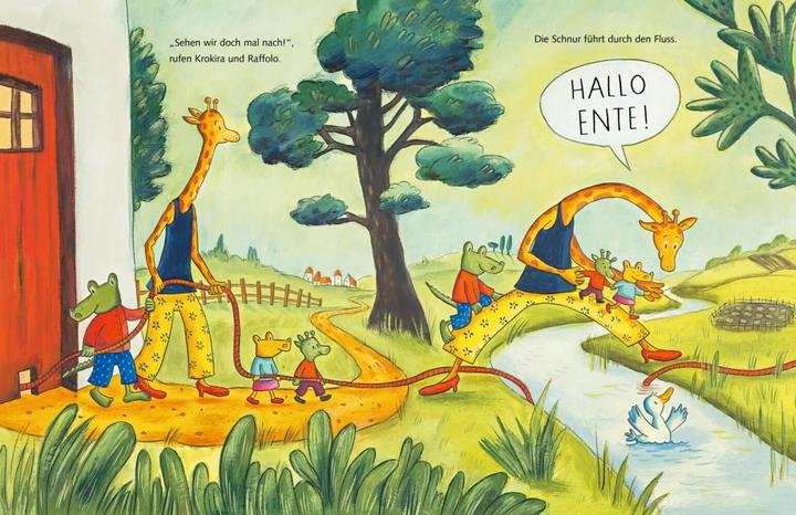 Actual product image Krokodil und Giraffe: Krokodil, Giraffe und die grosse Überraschung (German, Daniela Kulot, 2020)