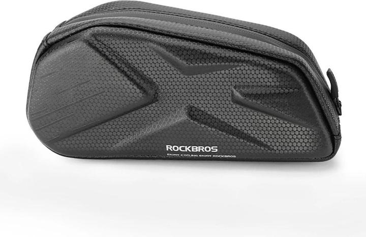 Immagine prodotto Rockbros Bike Bag, Rigid, Frame, Top Tube, 1.4l - Black (1.40 l, Borsa telaio)