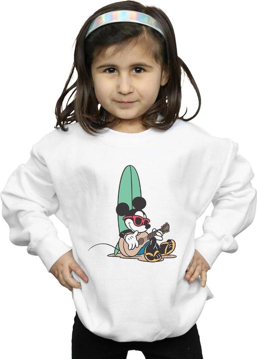 Actual product image Disney Girls Mickey Mouse Surf And Chill Sweatshirt (140, 146)